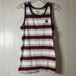 Striped Tank Top with Red and Black Accents Peanuts‎ Small